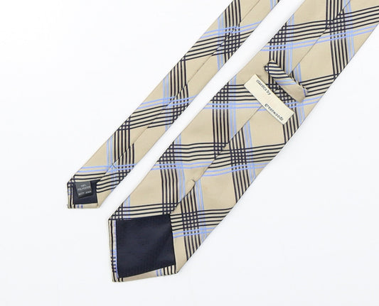 Greenwoods Mens Multicoloured Plaids & Checks Polyester Pointed Tie One Size