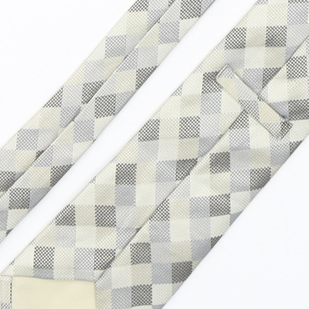 Brand and care label for Marks & Spencer men’s multicoloured plaids & checks silk pointed tie one size