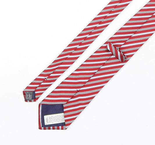 Marks and Spencer Mens Multicoloured Striped Polyester Pointed Tie One Size