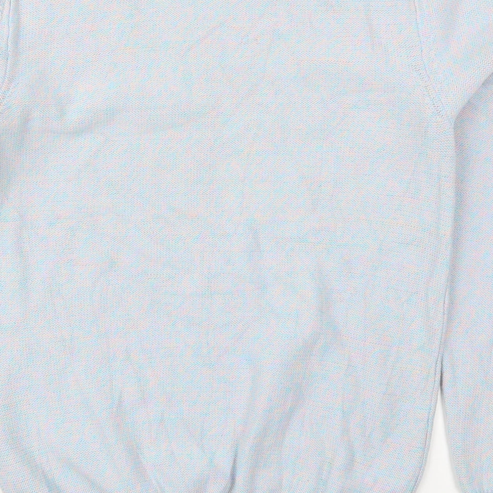 Cedar Wood State Mens Blue Crew Neck Cotton Pullover Jumper Size S