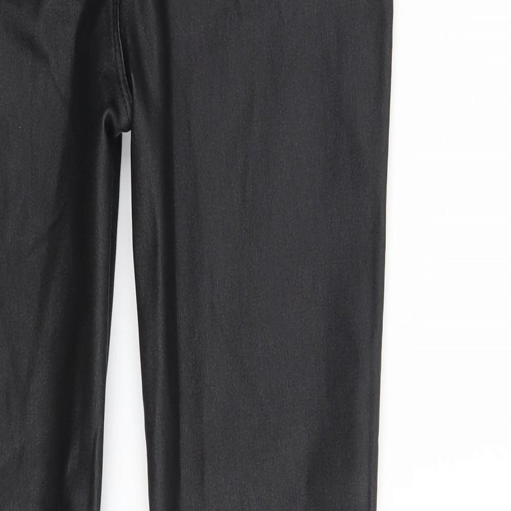 Apperloth Womens Black Polyester Skinny Jeans Size M L28 in Slim Zip