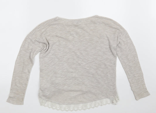 Womens UK Size 8 New Look Beige Pullover Jumper