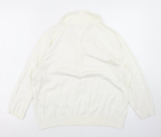 Womens UK Size M H&M White Basic Polo