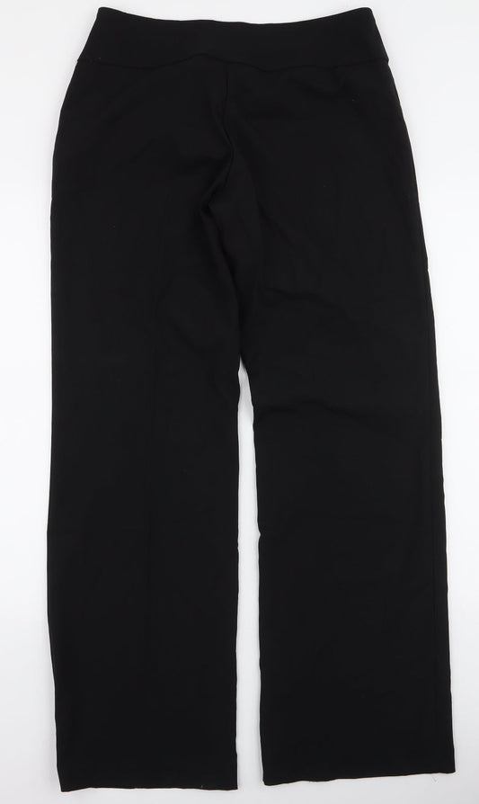 Womens UK Size L VILA Regular Fit Black Trousers