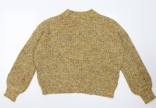 Womens UK Size L Matalan Yellow Pullover Jumper
