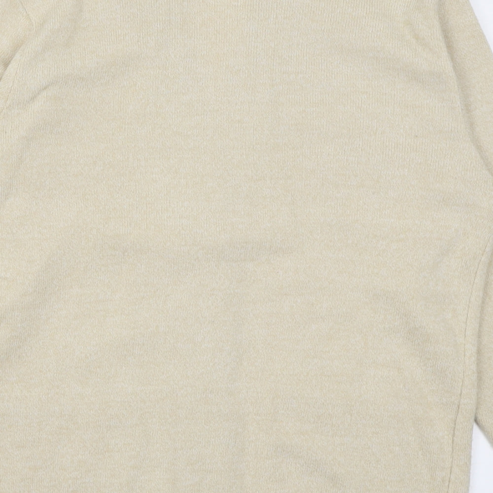 Womens UK Size M Classic Beige Cardigan Jumper