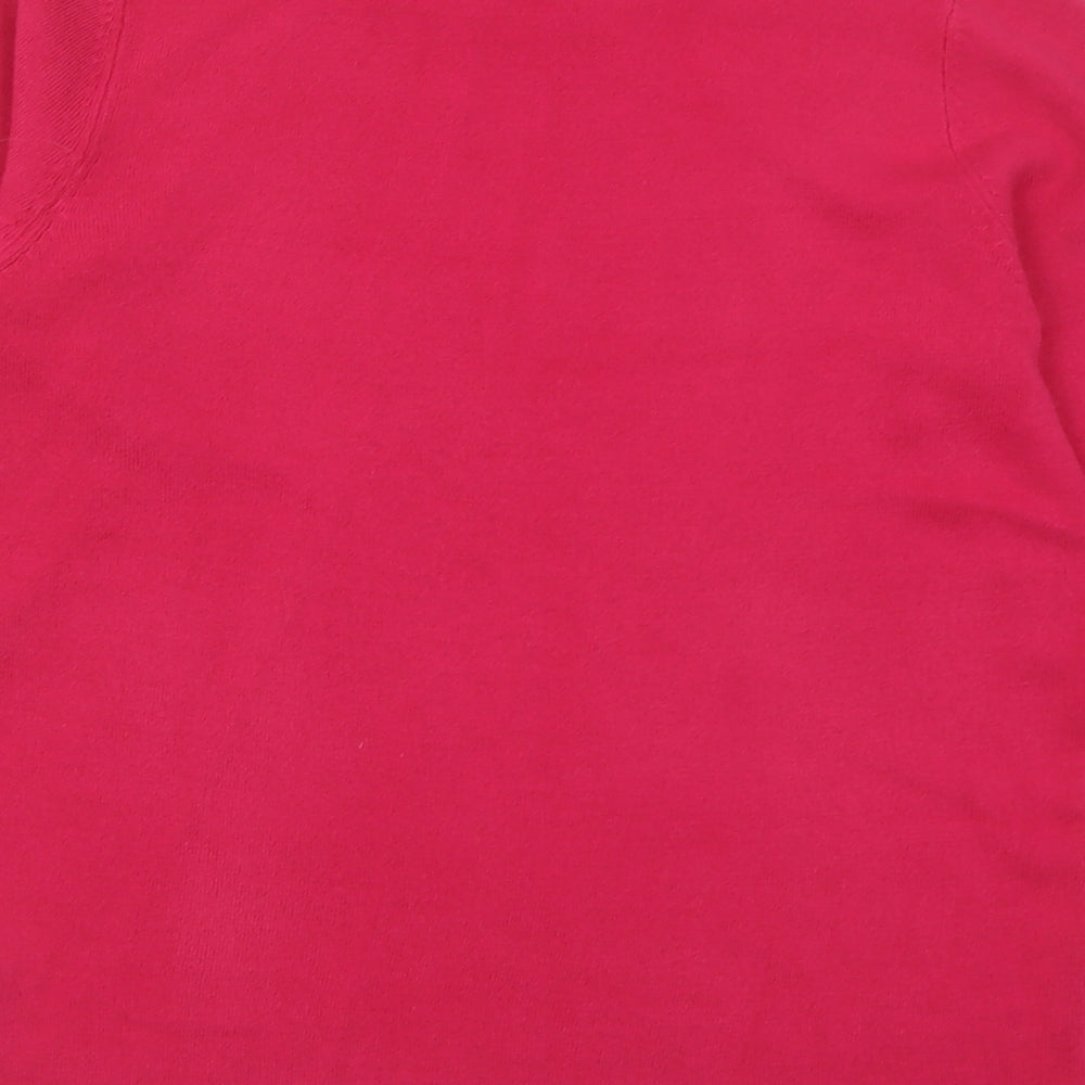 Womens UK Size 10 bonmarch Pink Pullover Jumper