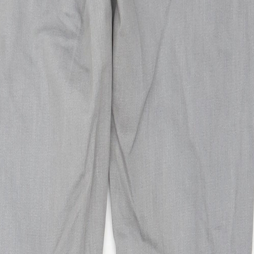 Oasis Womens Grey  Cotton Skinny Jeans Size 10 L31 in Regular Zip