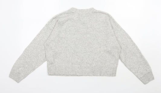 Womens UK Size M New Look Grey Pullover Jumper