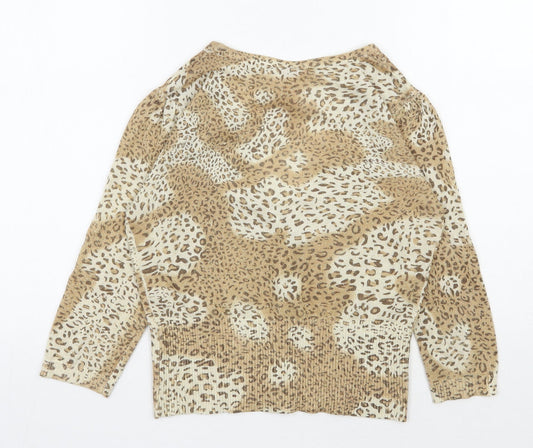 Womens UK Size 14 Evie Beige Cardigan Jumper
