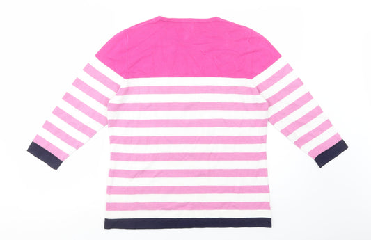 Womens UK Size M Nina Murati Pink Pullover Jumper