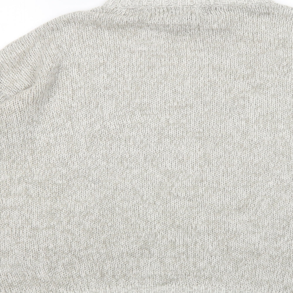 Womens UK Size M New Look Grey Pullover Jumper