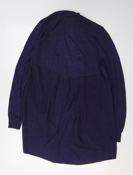 George Womens Blue Nylon Kimono Blouse Size 12 V-Neck