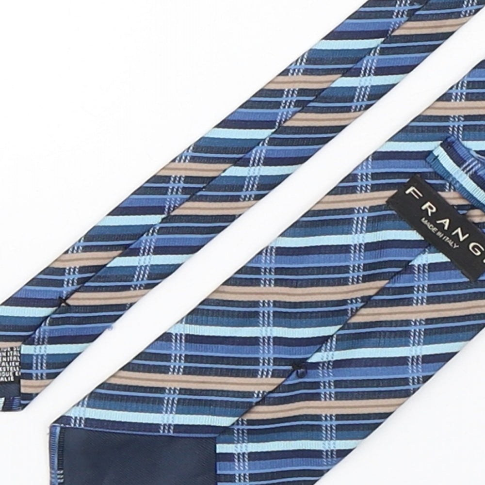 Mens Frangi Multicoloured Striped Pointed Tie