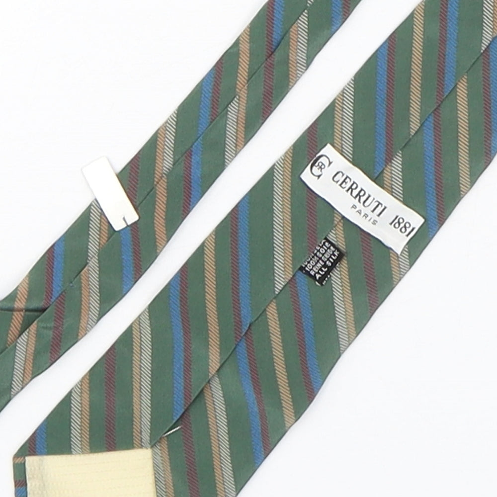 Mens Cerruti Multicoloured Striped Pointed Tie