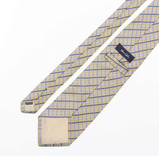 Van Girls  Mens Multicoloured Plaids & Checks Silk Pointed Tie One Size