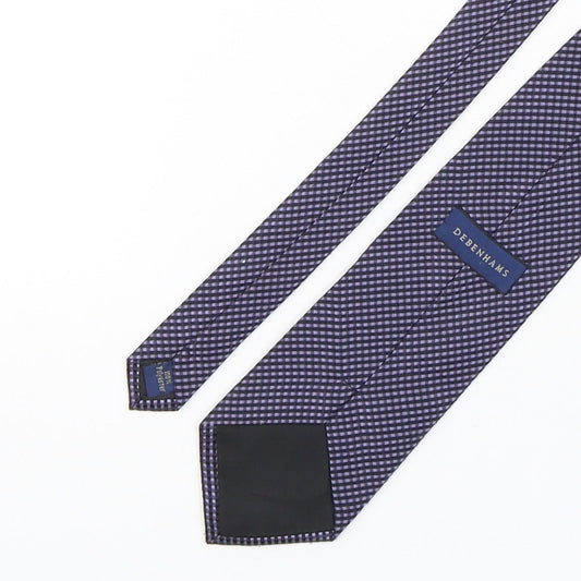 Mens Debenhams Multicoloured Plaids & Checks Pointed Tie