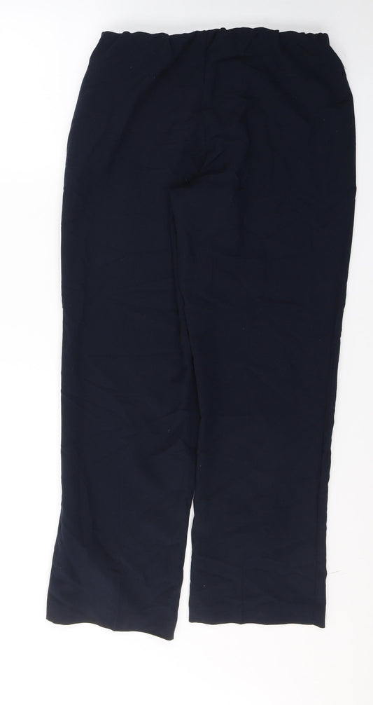 Classics Womens Beige Polyester Trousers Size 10 L28 in Regular