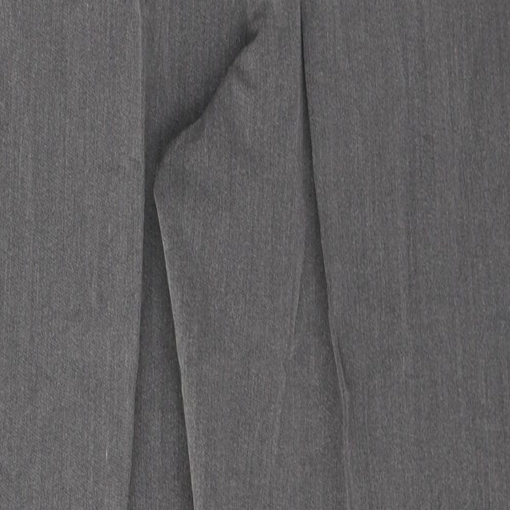 Bonmarché Womens Grey Polyester Cropped Trousers Size 14 L25 in Regular