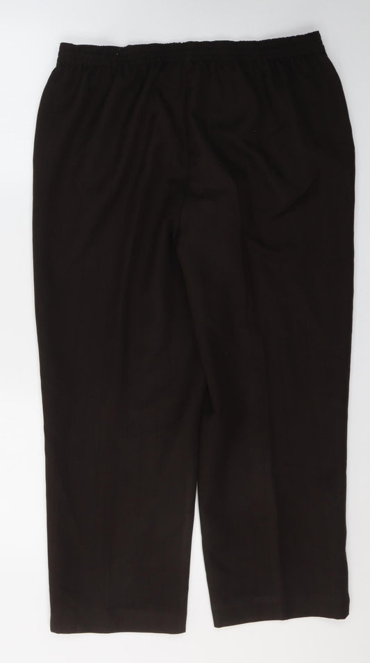 Womens UK Size 14 BHS Regular Fit Brown Trousers
