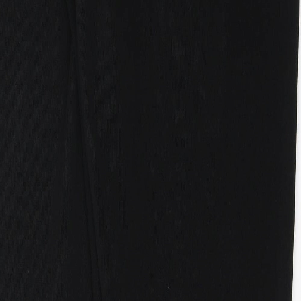 Womens UK Size 10 Mia Moda Regular Fit Black Trousers