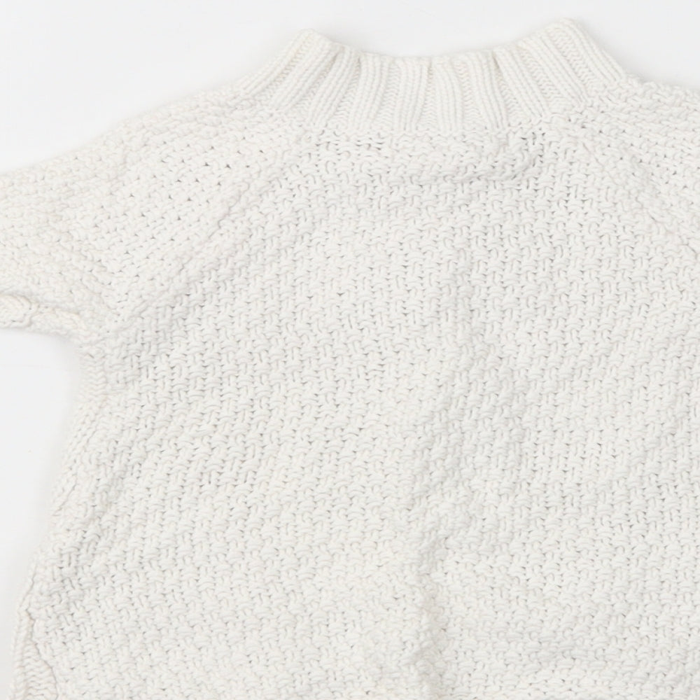 Jillian's Closet Baby White Cotton Cardigan Jumper Size 9-12 Months Button