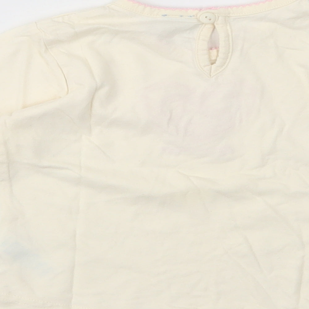Adams Kids Baby Yellow Cotton Pullover T-Shirt Size 12-18 Months Crew Neck Pullover - Heart