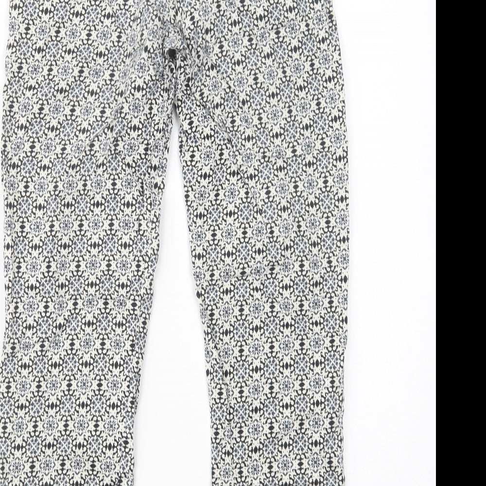 Womens UK Size 6 H&M Regular Fit Blue Trousers
