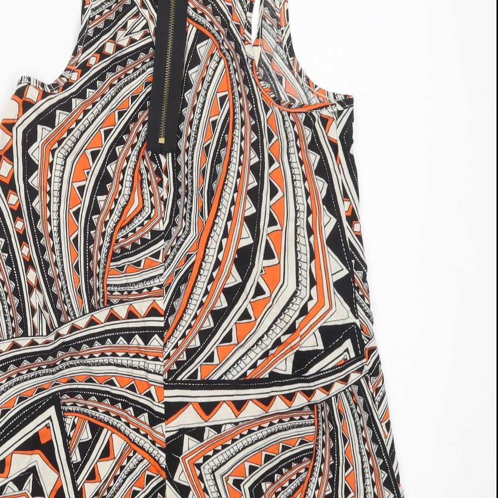 Womens UK Size 8 New Look Multicoloured Basic Tank