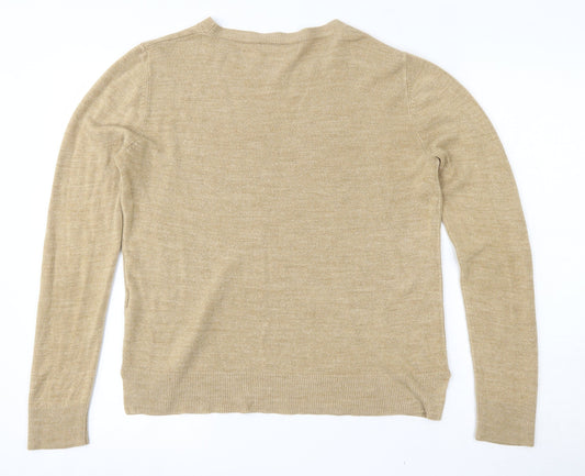 Womens UK Size 14 Marks and Spencer Brown Pullover Jumper