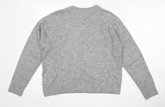 Womens UK Size XS H&M Grey Pullover Jumper