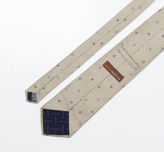 Marks and Spencer Mens Bronze Floral Silk Pointed Tie One Size