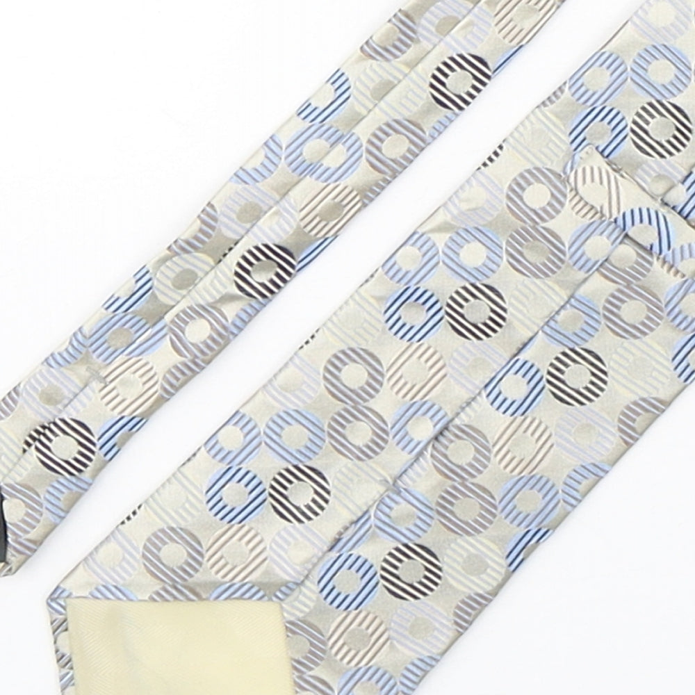 Marks and Spencer Mens Multicoloured Polka Dot Silk Pointed Tie One Size