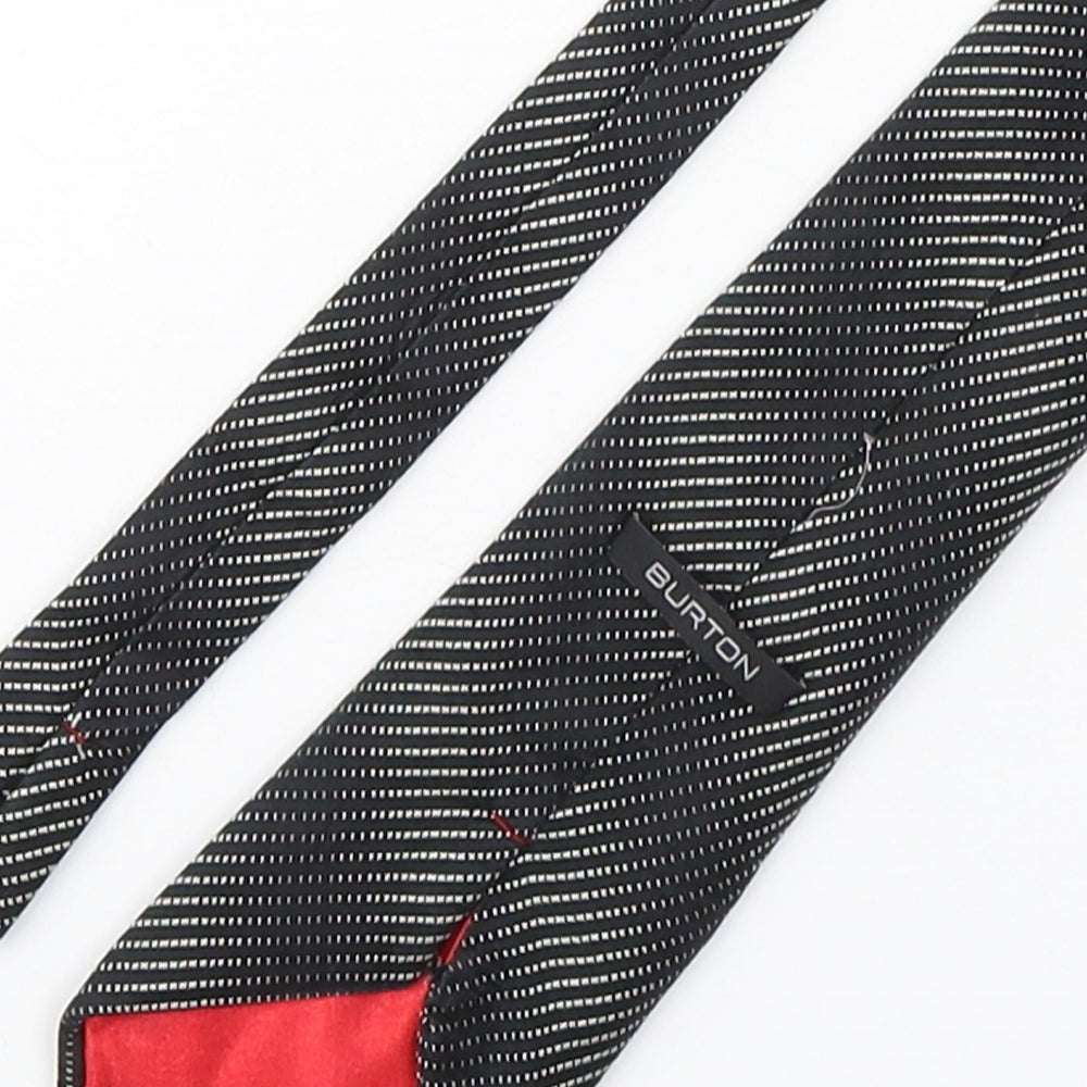Mens Burton Multicoloured Striped Pointed Tie
