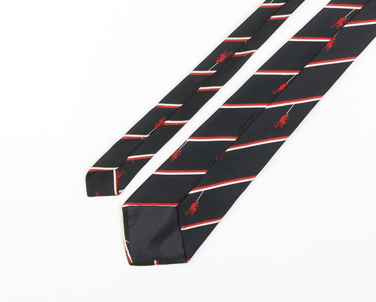 PreWorn Mens Multicoloured Striped Polyester Pointed Tie One Size