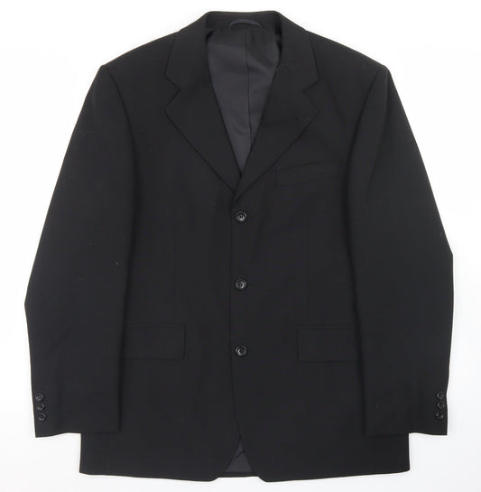 Mens UK Size 40 Burton Regular Black Suit Jacket