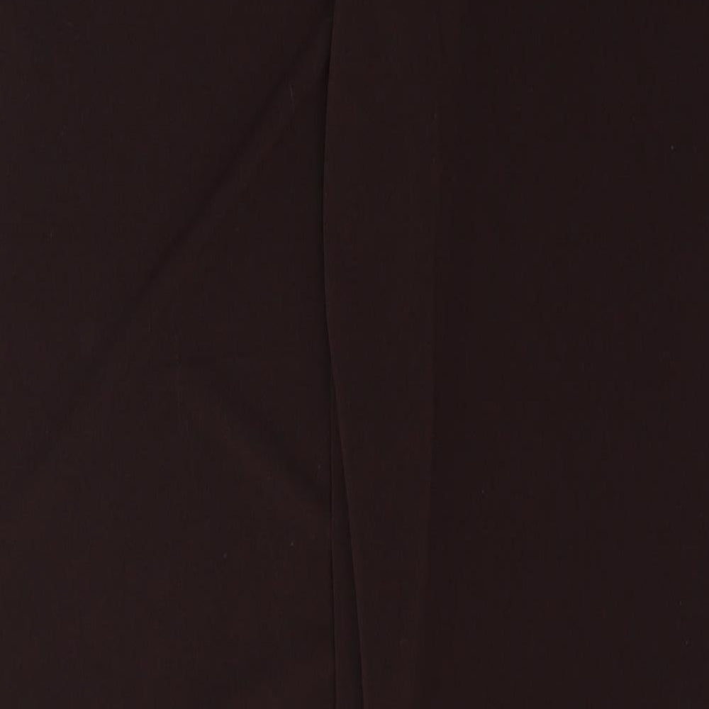 Preworn Womens Black Polyester Trousers Size M L31 in Regular Tie