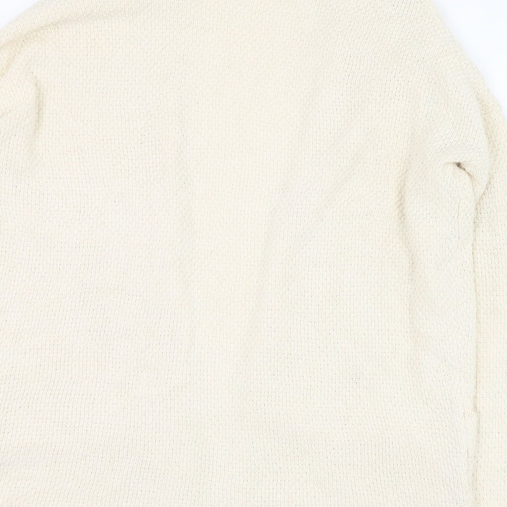 Womens UK Size 4 Pull&Bear Ivory Cardigan Jumper
