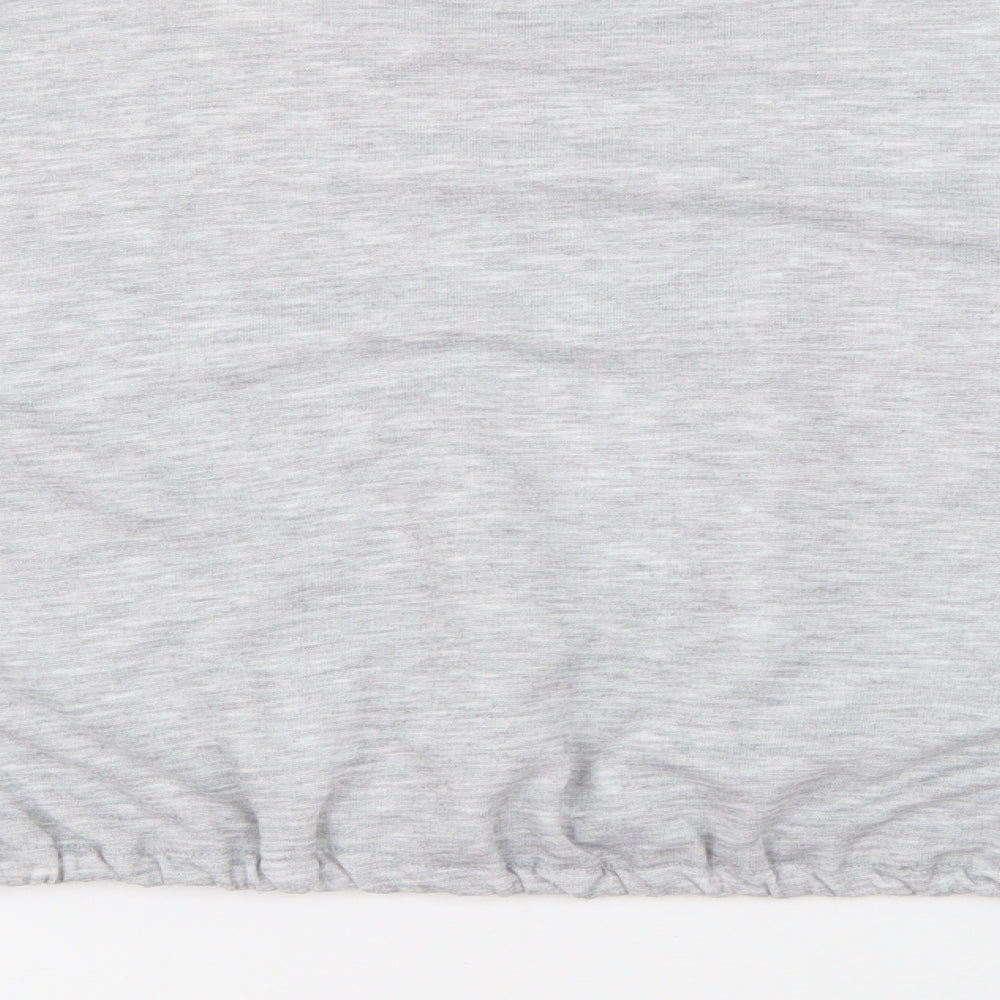 Boohoo Womens Grey Crew Neck Polyester Pullover Jumper Size 12