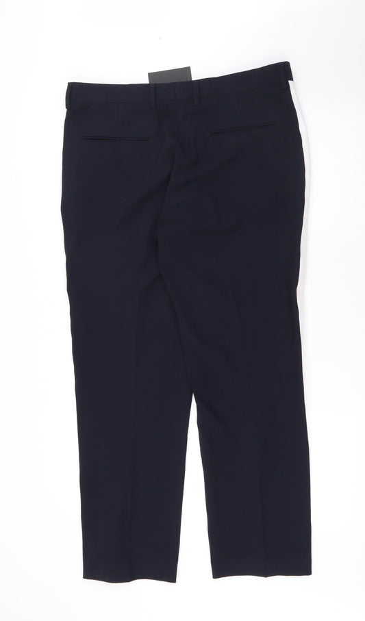 Womens UK Size 34 in ASOS Regular Fit Blue Trousers