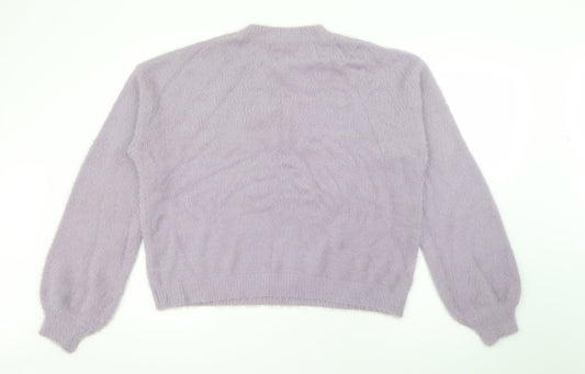 Womens UK Size L Nasty Gal Purple Pullover Jumper