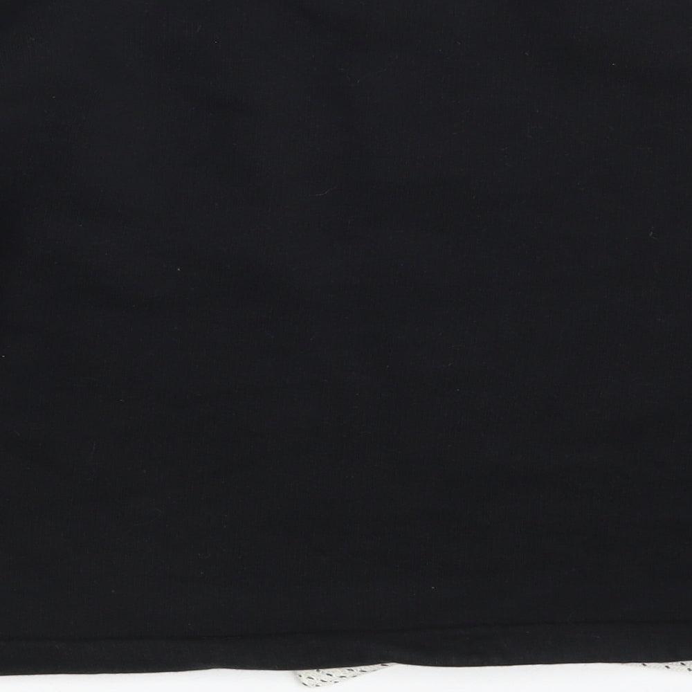 Marks and Spencer Girls Black Cotton Pullover Sweatshirt Size 11-12 Years - Future