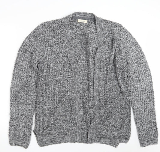 Womens UK Size M River Island Grey Wrap Jumper
