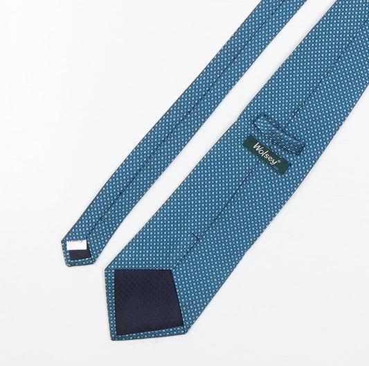 Wolsey Mens Green Polka Dot Polyester Pointed Tie One Size