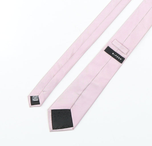 Mens Blazer Pink Striped Pointed Tie