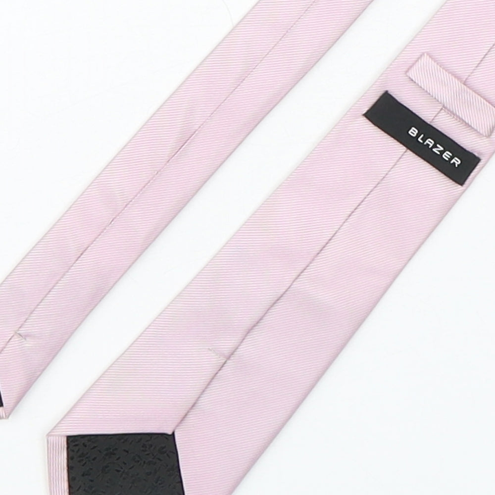 Mens Blazer Pink Striped Pointed Tie