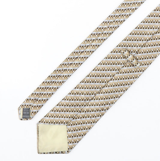 Marks and Spencer Mens Multicoloured Geometric Polyester Pointed Tie One Size