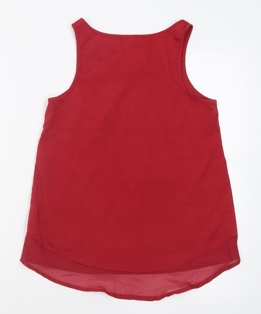 Womens UK Size 8 Atmosphere Red Basic Tank