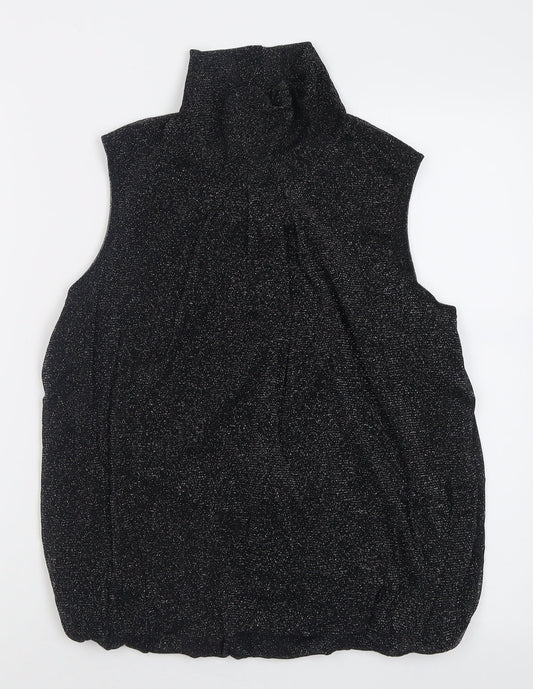 Womens UK Size 12 Debenhams Black Basic Tank
