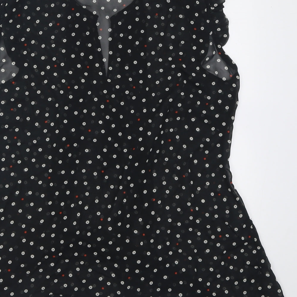 Womens UK Size 10 M&Co Black Basic Tank